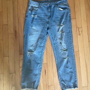Distressed Blue Jeans size 16